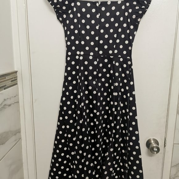 Collectief 50s Dolores Doll polka swingdress - Picture 4 of 9